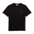 Lacoste Men's Logo Tape Crew Neck Cotton T-Shirt by I-Max Fashions