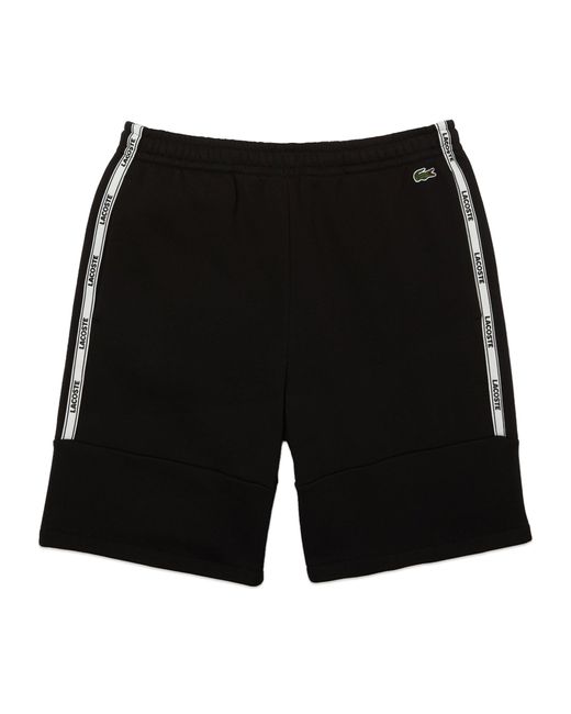 Lacoste Men's Signature Logo Tape Cotton Fleece Shorts by I-Max Fashions