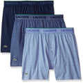 Lacoste Men's 3 Pack Supima Cotton Knit Boxer by I-Max Fashions