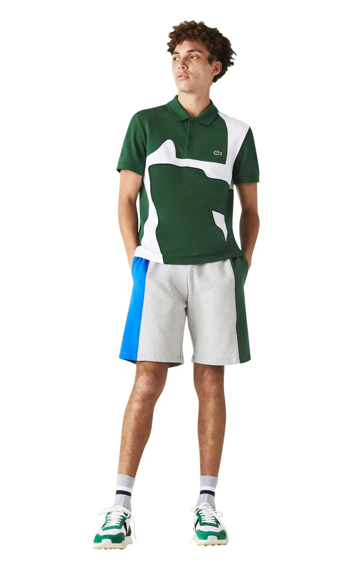 Lacoste Men's Branded Cotton Fleece Blend Shorts by I-Max Fashions
