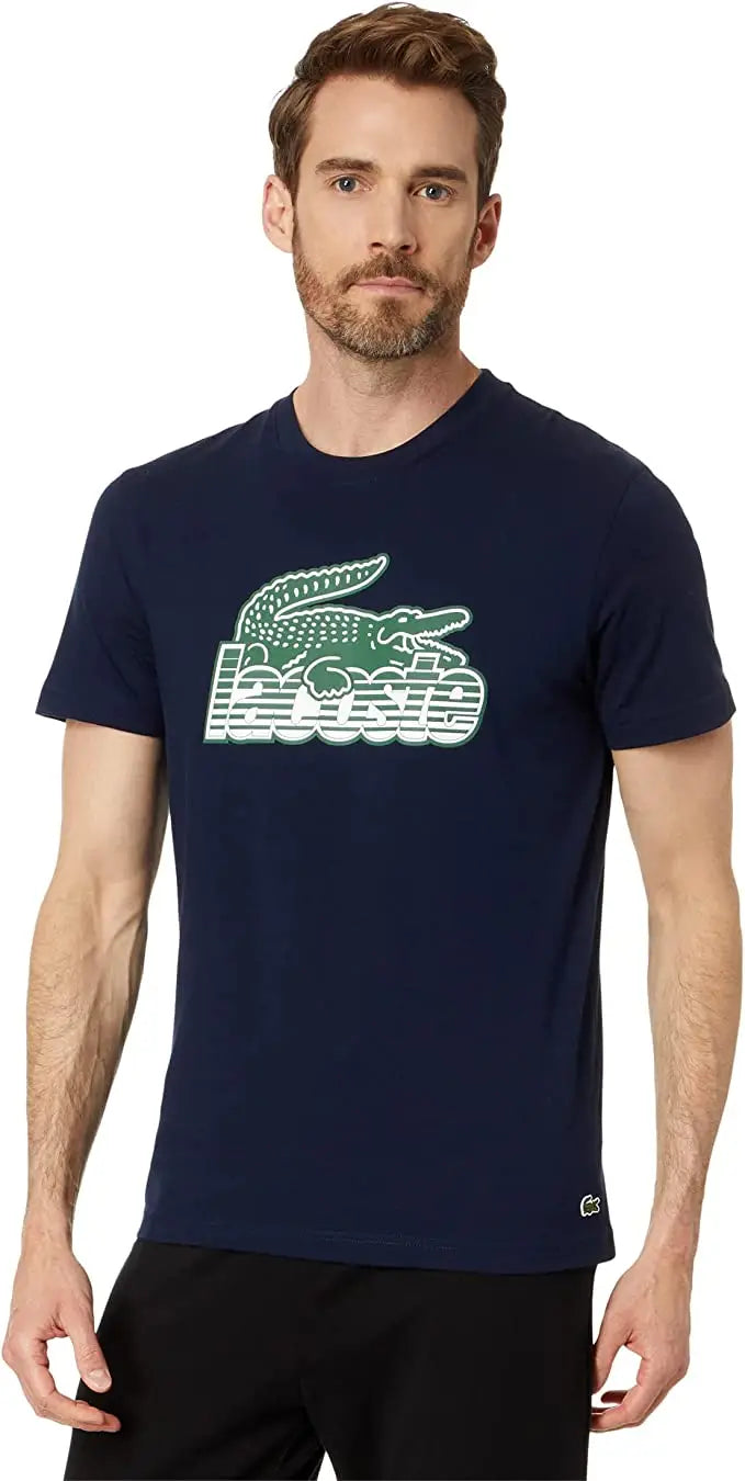 Lacoste Men's Cotton Jersey Print T-Shirt by I-Max Fashions