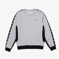 Lacoste Men’s Crew Neck Colorblock Fleece Sweatshirt by I-Max Fashions
