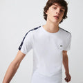 Lacoste Men's Crew Neck Crocodile Bands T-Shirt by I-Max Fashions