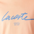 Lacoste Men’s Crew Neck Print Lettering Cotton T-shirt by I-Max Fashions