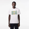 Lacoste Men's Heavy Cotton Tennis Ball Print T-Shirt by I-Max Fashions
