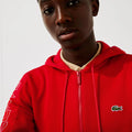 Lacoste Men's Hooded Colorblock Fleece Zip Sweatshirt by I-Max Fashions