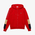 Lacoste Men's Hooded Colorblock Fleece Zip Sweatshirt by I-Max Fashions