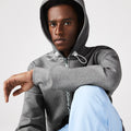 Lacoste Men's Hooded Cotton Blend Lettered Zip Sweatshirt by I-Max Fashions