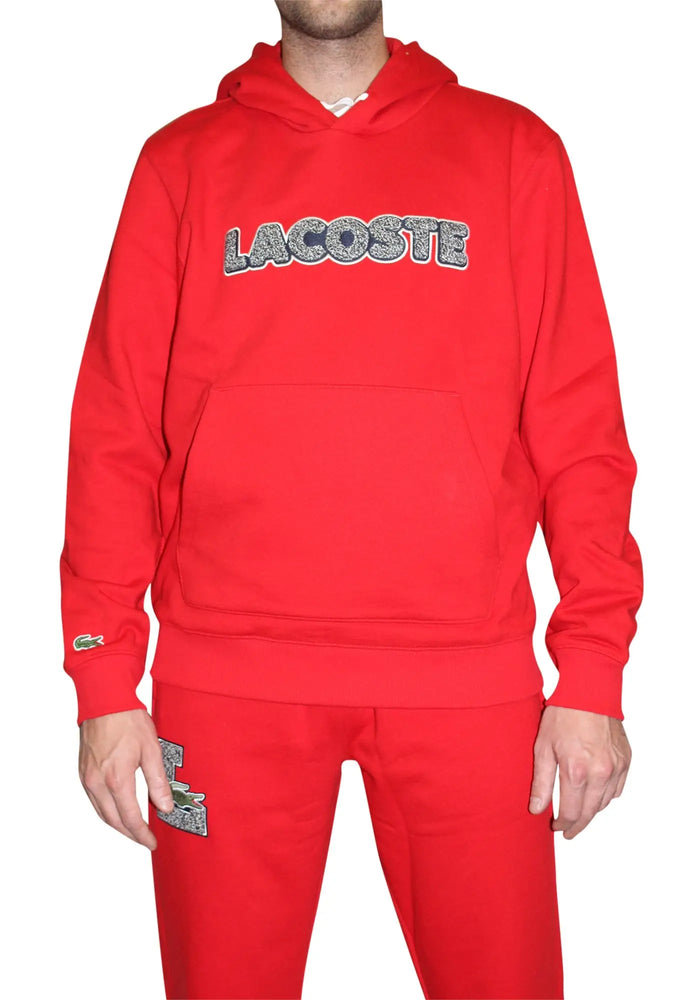 Lacoste Men's Hooded Fleece Sweatshirt by I-Max Fashions