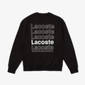 Lacoste Men's L!VE Loose Fit Crew Neck Print Fleece Sweatshirt by I-Max Fashions