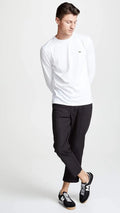 Lacoste Men's Long Sleeve Jersey Pima Regular Fit Crewneck T-Shirt by I-Max Fashions