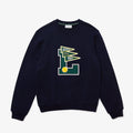 Lacoste Men's Pennants L Badge Cotton Fleece Sweatshirt by I-Max Fashions