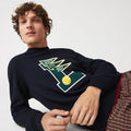 Lacoste Men's Pennants L Badge Cotton Fleece Sweatshirt by I-Max Fashions