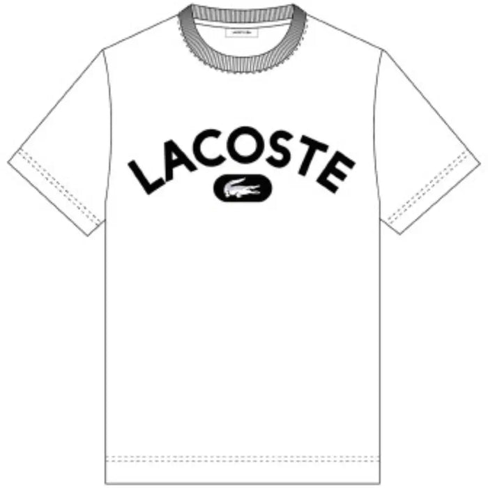 Lacoste Men’s Print Logo Premium Cotton T-shirt by I-Max Fashions