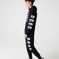 Lacoste Men’s Print Sleeve Fleece Hoodie by I-Max Fashions