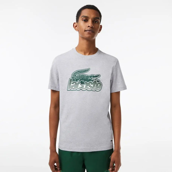Lacoste Men's Regular Fit Croc Logo Short Sleeve T-Shirt by I-Max Fashions