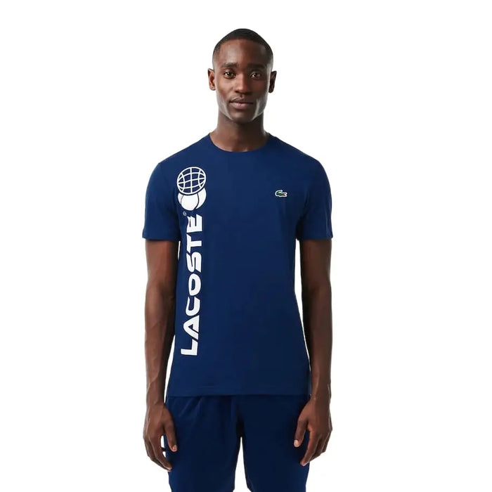 Lacoste Men's Short Sleeve Graphic Tennis Performance T-Shirt by I-Max Fashions