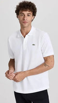 Lacoste Men's Short Sleeve Pima Jersey Interlock Regular Fit Polo Shirt by I-Max Fashions