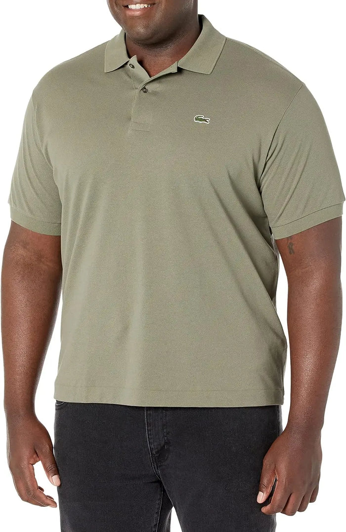 Lacoste Mens Short Sleeve Pima Jersey Interlock Regular Fit Polo by I-Max Fashions