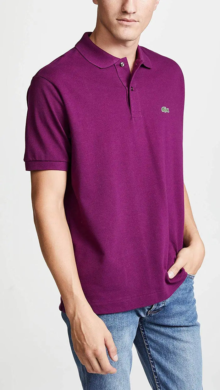 Lacoste Men's Short Sleeve Pique L.12.12 Original Fit Polo Shirt by I-Max Fashions