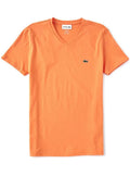 Lacoste Men's Short Sleeve V-Neck Pima Jersey Shirt T-Shirt by I-Max Fashions