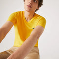 Lacoste Men's Short Sleeve V-Neck Pima Jersey Shirt T-Shirt by I-Max Fashions
