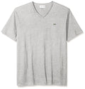 Lacoste Men's Short Sleeve V-Neck Pima Jersey T-Shirt by I-Max Fashions
