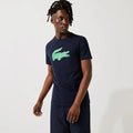 Lacoste Men's SPORT 3D Print Crocodile Breathable Jersey T-shirt by I-Max Fashions
