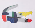 Lacoste Men's SPORT Patchwork Crocodile Print Cotton T-shirt by I-Max Fashions
