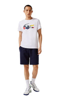Lacoste Men's SPORT Patchwork Crocodile Print Cotton T-shirt by I-Max Fashions