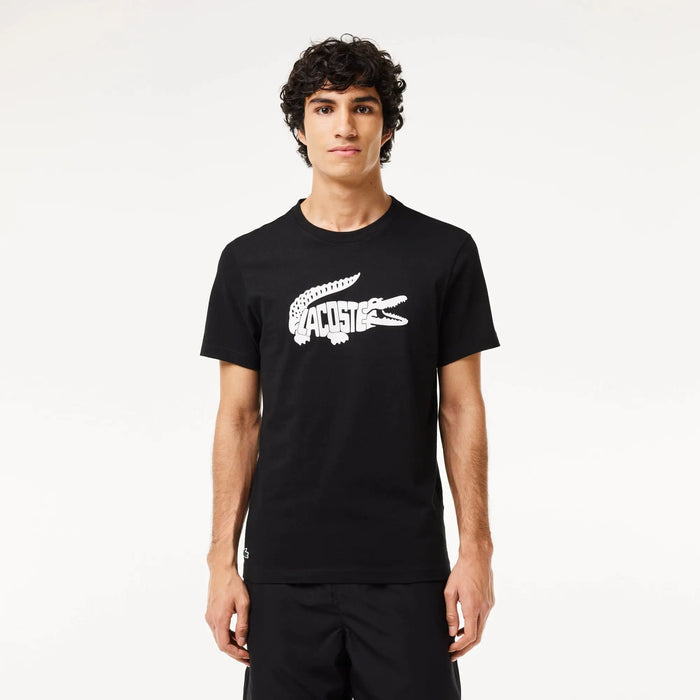 Lacoste Men's Sport Ultra-Dry Croc Print T-Shirt by I-Max Fashions