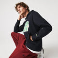 Lacoste Men's Vintage Printed Hooded Fleece Sweatshirt by I-Max Fashions