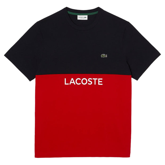 Lacoste Men's Regular Fit Cotton Jersey Colorblock T-Shirt by I-Max Fashions