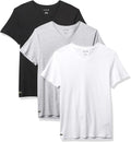 Lacoste Underwear Men's Essentials 3-Pack 100% Cotton Regular Fit V-Neck T-Shirts by I-Max Fashions