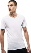 Lacoste Underwear Men's Essentials 3-Pack 100% Cotton Slim Fit V-Neck T-Shirts by I-Max Fashions