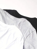 Lacoste Underwear Men's Essentials 3-Pack 100% Cotton Slim Fit V-Neck T-Shirts by I-Max Fashions