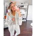 Ladies Crochet Cardigan Sweater by DailySale