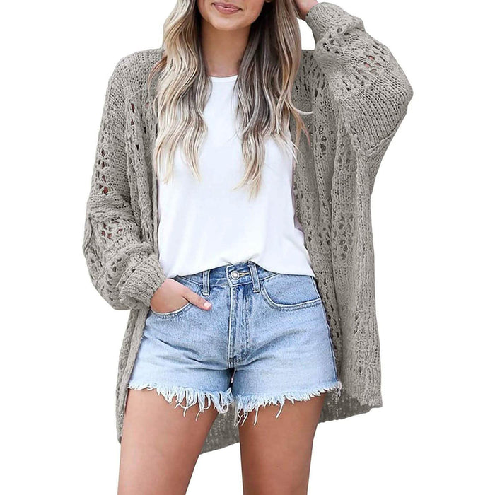 Ladies Crochet Cardigan Sweater by DailySale