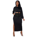 Ladies Crop Top and Split Long Skirt by DailySale