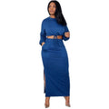 Ladies Crop Top and Split Long Skirt by DailySale