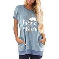 Ladies Long T Shirts Cotton Graphic Lettern Print Summer Tops by DailySale