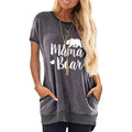Ladies Long T Shirts Cotton Graphic Lettern Print Summer Tops by DailySale