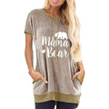 Ladies Long T Shirts Cotton Graphic Lettern Print Summer Tops by DailySale