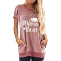 Ladies Long T Shirts Cotton Graphic Lettern Print Summer Tops by DailySale