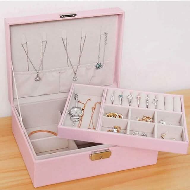 Lady PU Leather Jewelry Box by DailySale