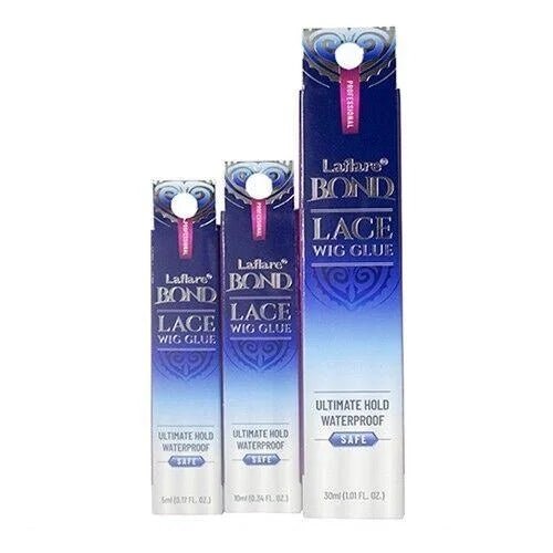 LA Flare Bond Lace Wig Glue, Ultimate Hold, Dries Clear, Latex-Free