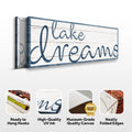 Lake Dreams Sign II by Tailored Canvases