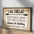 Lake Forecast Sign by Tailored Canvases