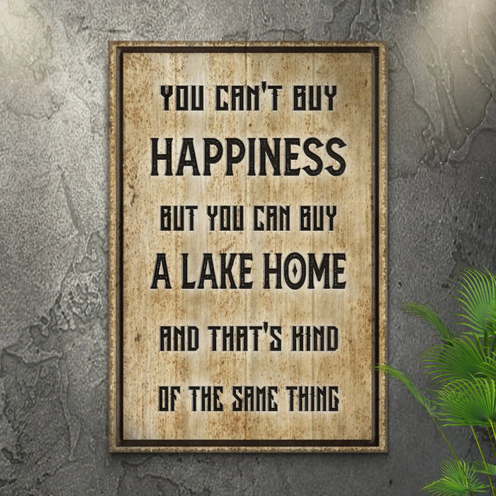 Lake Home Sign by Tailored Canvases