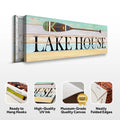 Lake House Coastal Sign by Tailored Canvases